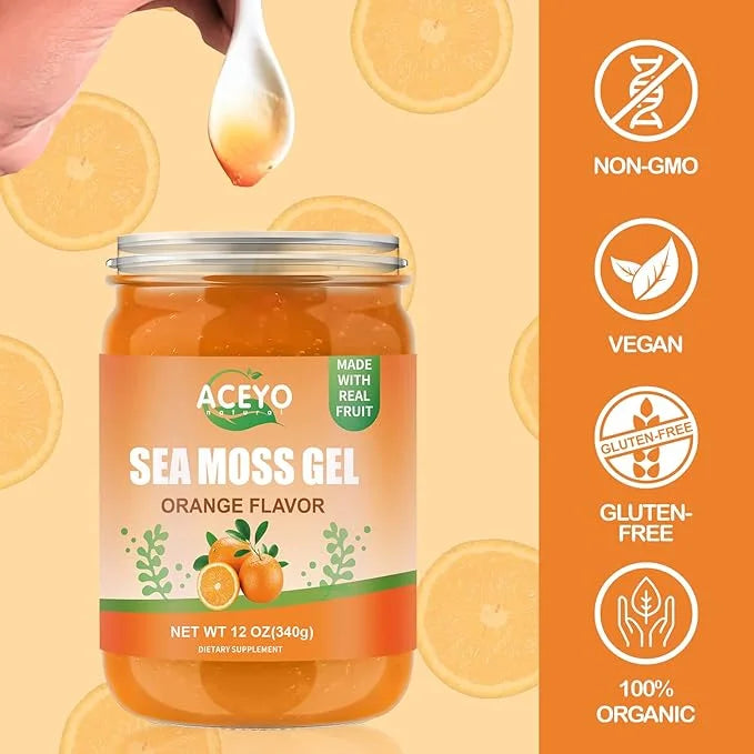 (12 OZ) Sea Moss Gel Organic 102 Vitamins