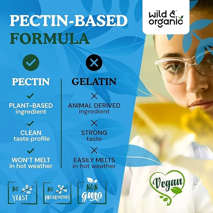 Wild & Organic Lung Detox Gummies 1000mg Mullein
