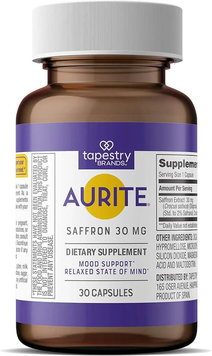 Saffron Supplement for Women & Men. 30 Count, (1 Month