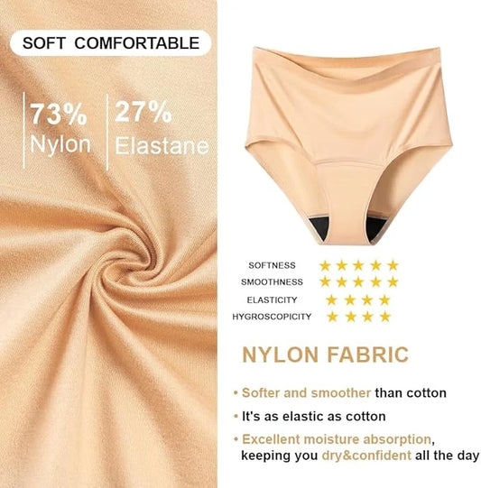 BATTEWA Incontinence Underwear for Women, Leak 50ml,Beige,3X-Large