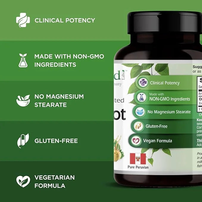 Emerald Labs Peruvian Maca Root - Organic Maca Root Supplement - Supports Hormonal Balance & Natural Energy - Vegan & Glut...