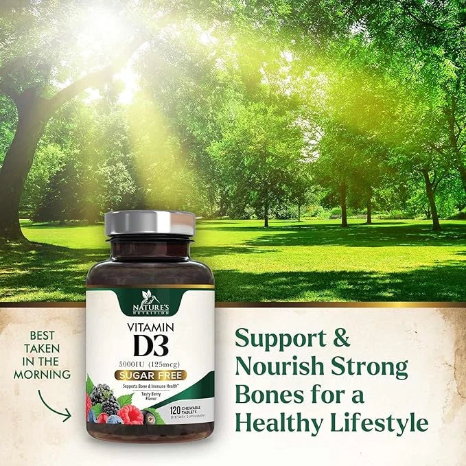 Vitamin D3 5000 IU (125 mcg) 120 Chewable