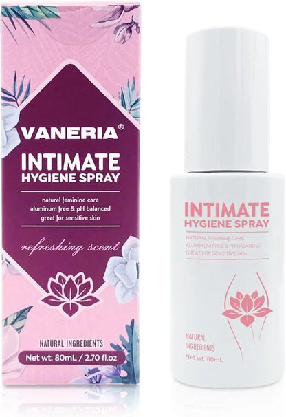 VANERIA Intimate Spray for Women,100% Natural 80ml/2.70 fl.oz