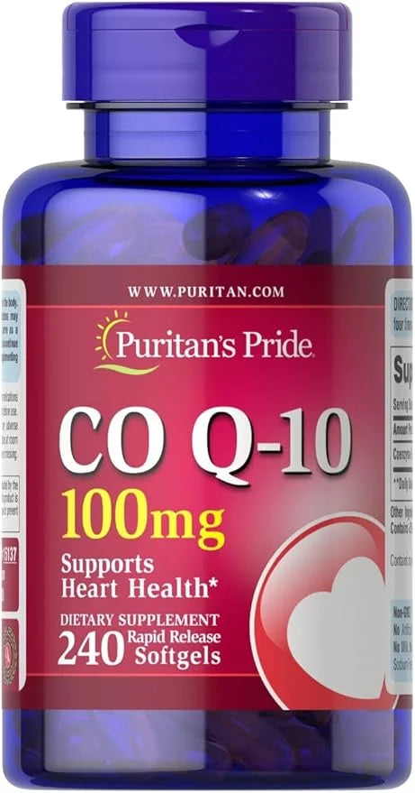 Puritans Pride CoQ10 100mg, Supports Heart 240 Rapid