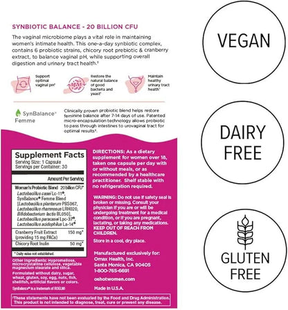 (r Vegan Vaginal Probiotic + Prebiotic 30 Vege-Capsules