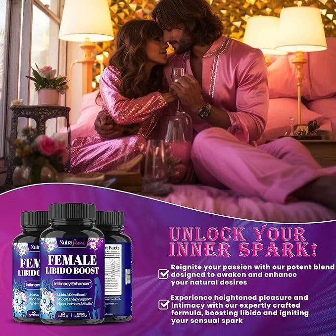 #1 Fast Acting Highly Effective Libido Booster for Women-Female Libido Booster for Hormonal Balance, Mood & Drive - with M...