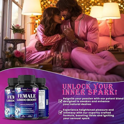 #1 Fast Acting Highly Effective Libido Booster for Women-Female Libido Booster for Hormonal Balance, Mood & Drive - with M...