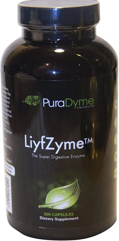 PuraDyme LiyfZyme Plant Based Digestion and 500 Veggie