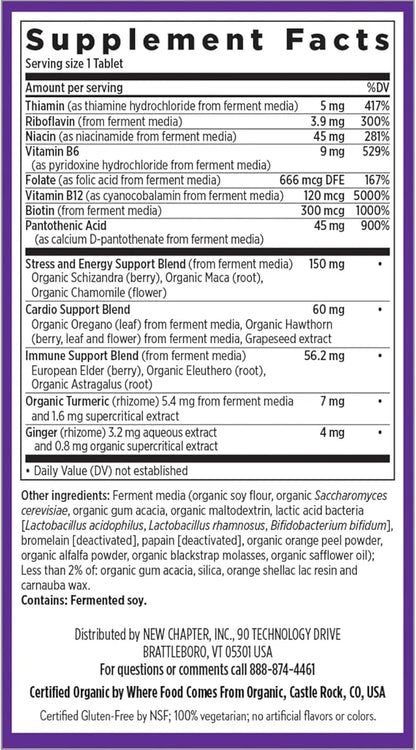 New Chapter Vitamin B Complex – B12 + B6 + 90 ct