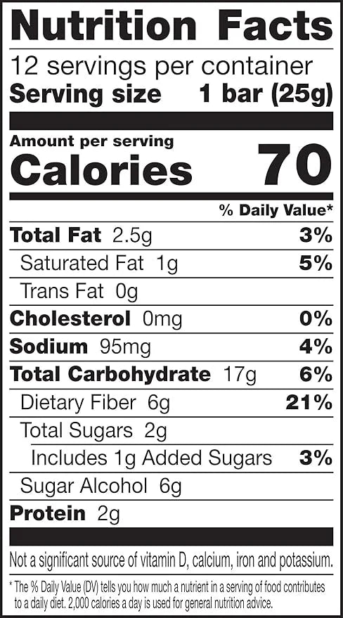 Fiber One 70 Calorie Soft-Baked Bars, Birthday Cake, Snack Bars, 12 ct (Pack of 2) - Product Image