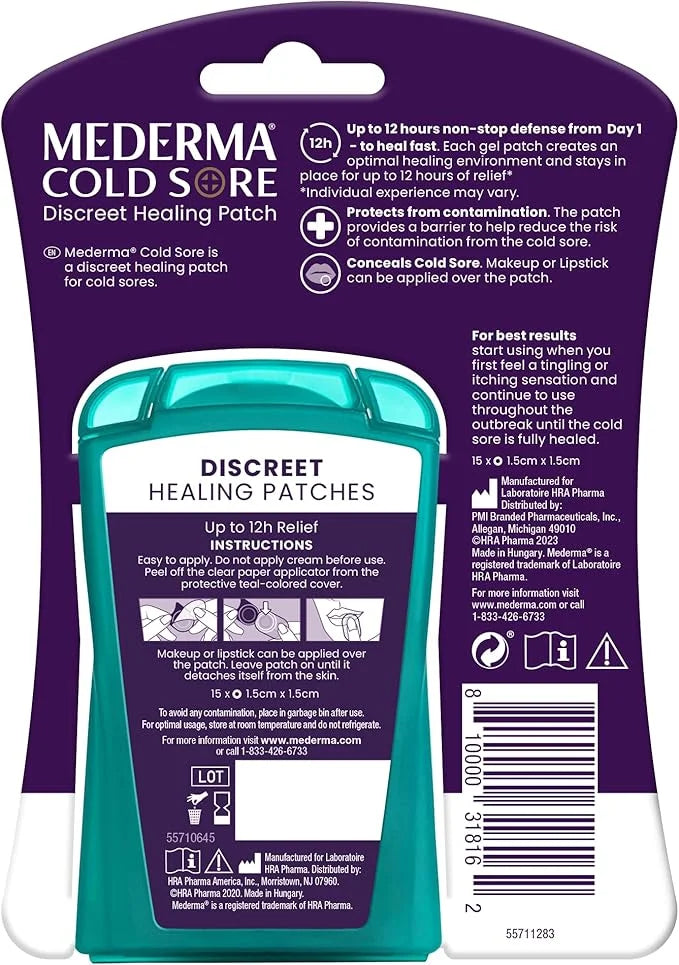 Mederma Discreet Cold Sore Healing Patch (30 Patches)