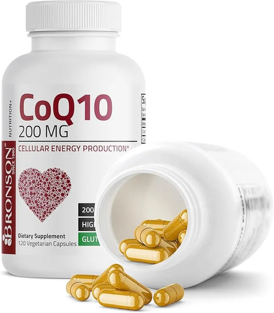 Bronson CoQ10 200 MG High Potency 120 Vegetarian