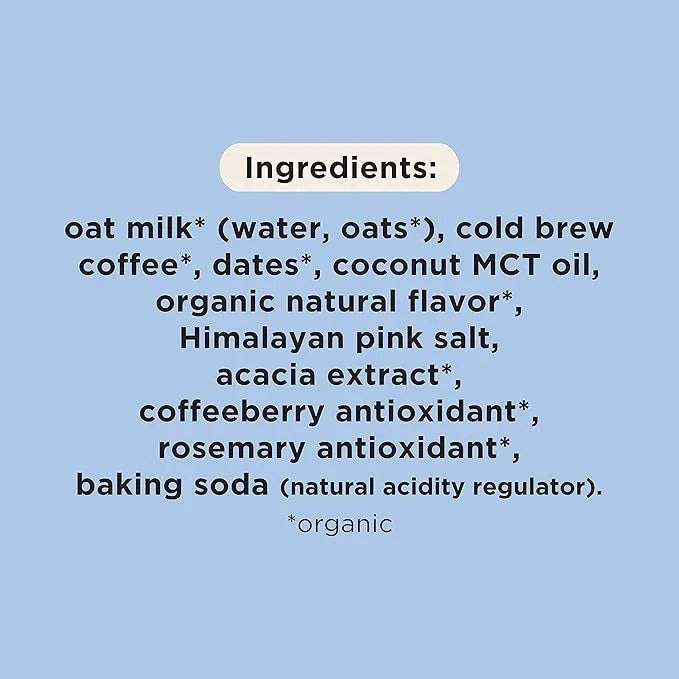 Pop & Bottle, Oat Milk Lattes - Cold Brew, Maca, Antioxidants, Ashwagandha, MCT Oil, Collagen, Organic, Diary Free, Gluten...