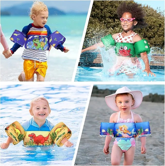 Moko Toddler Swim Vest for Kids, 20-50 lbs/22-66 lbs Clearance Swim Arm Band Cartoon Swimming Wings Pool Float Vests Sleev...