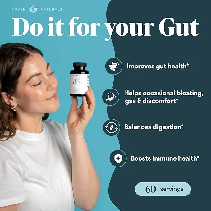All-in-One Gut Health w/Probiotics, Prebiotics, Digestion-Supporting