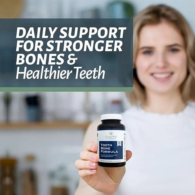 Tooth & Bone Formula - Bone Health Supplement with Calcium for Bone Strength & Tooth Enamel Support, D3 + K2, 120 Capsules...