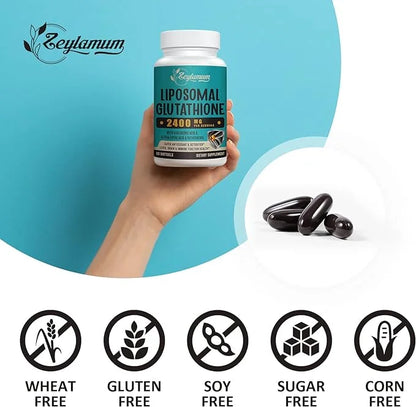 2400 MG Liposomal Glutathione Softgels, Max 120 Softgels