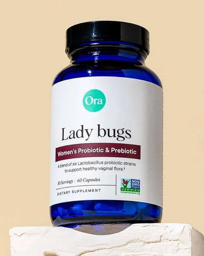 Ora Organic Prebiotics and Probiotics for Women 16 Billion 6 Strains 1 Month 60 Vegan