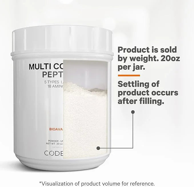 Codeage Multi Collagen Protein Powder Peptides, 2-Month Supply, 20 Ounces
