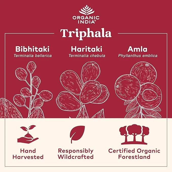 Organic India Triphala Capsules Organic 180 Capsules