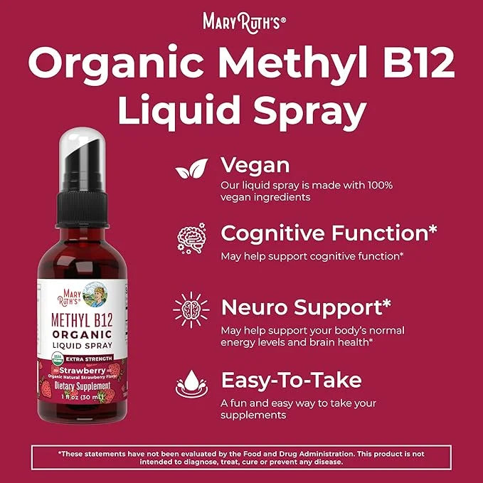 Vitamin B12 Spray B12 Liquid B12 Vitamin B12 for 1 Fl