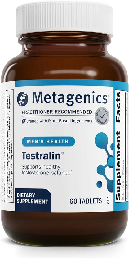 Metagenics Testralin - Testosterone Support for Men 40+* - Estrogen & Testosterone Metabolism Supplement* - with Flax Seed...