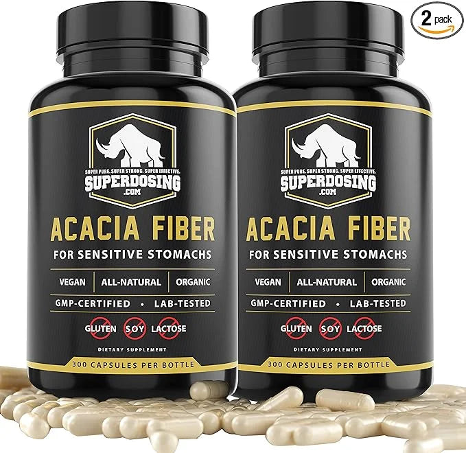 Fast Acting, Organic Acacia Senegal Fiber 600pk. Natural