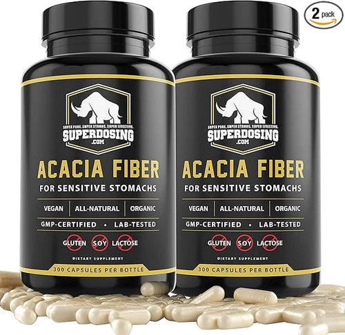 Fast Acting, Organic Acacia Senegal Fiber 600pk. Natural