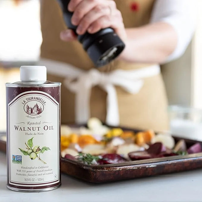 La Tourangelle, Roasted Walnut Oil, Plant-Based Source of Omega-3 Fatty Acid, Cooking, Baking, & Beauty, 25.4 Fl Oz - Prod...