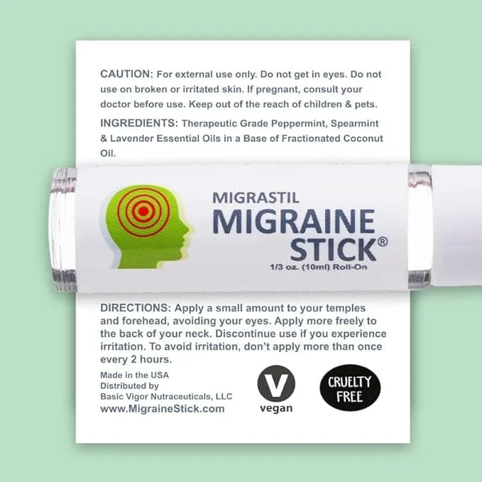 Basic Vigor Migrastil Migraine Stick 3-Pack