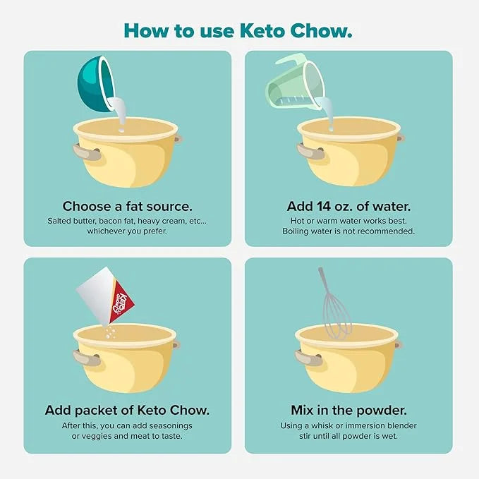 KETO CHOW BEEF SOUP BASE 1 MEAL