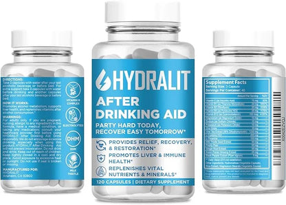 After Drinking Aid Supplement Pre Game 120 Capsules