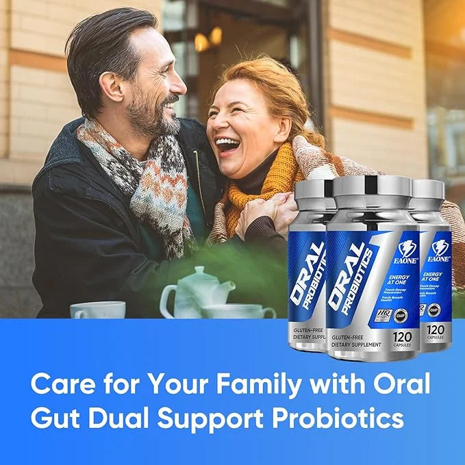 120 Capsules Oral Probiotics, Enhanced Super Digestive Enzymes & Probiotics-Oral Gut Dual Support-8 Strains 22 Billion CFU...
