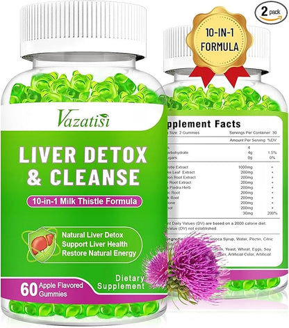 Liver Cleanse Detox & Repair Gummies, 120ct