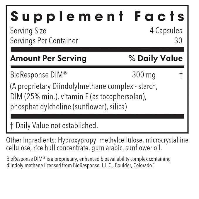 Allergy Research Group DIM Enhanced Delivery System Supplement - Supports Healthy Hormone Balance for Women, Promotes Heal...