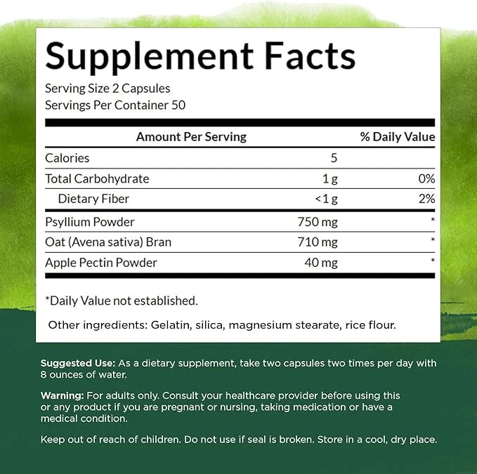 Swanson Tri-Fiber Complex (100 Capsules)