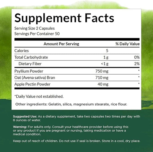 Swanson Tri-Fiber Complex (100 Capsules)