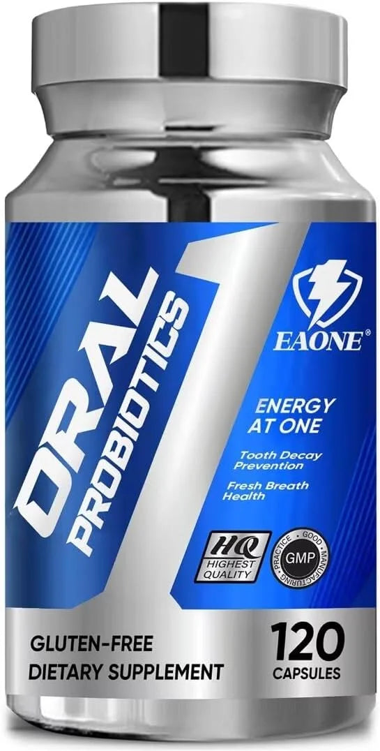 120 Capsules Oral Probiotics, Enhanced Super Digestive Enzymes & Probiotics-Oral Gut Dual Support-8 Strains 22 Billion CFU...