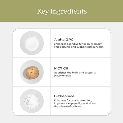 CYMBIOTIKA Nootropic Creamer with MCT Oil, L-Theanine, and Alpha GPC, Enhance Focus, Mental Clarity, and Energy, Sugar-Fre...