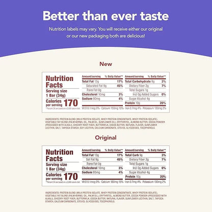 think! Delight, Keto Protein Bars, Healthy Low Carb, Gluten Free Snack - Chocolate Mousse Pie, 10 Count (Packaging May Var...