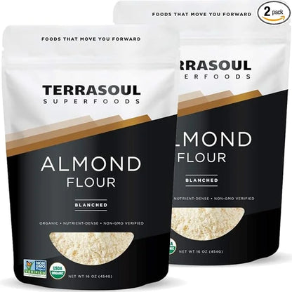 Terrasoul Superfoods Organic Almond Flour, 2 Lbs (Pack of 2) - Fine Texture | Grain-Free | Gluten-Free | Perfect for Keto ...