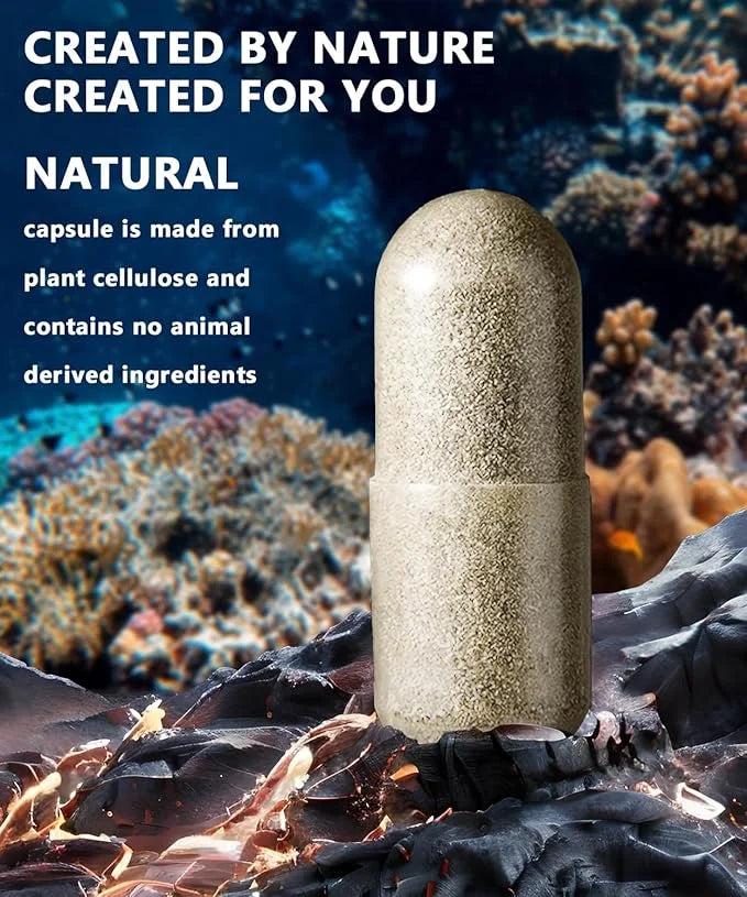 Irish Sea Moss Capsules 120 Count - Advanced Sea Moss Pills with Black Seed Oil, Ashwagandha, Ginger, Bladderwrack, Elderb...