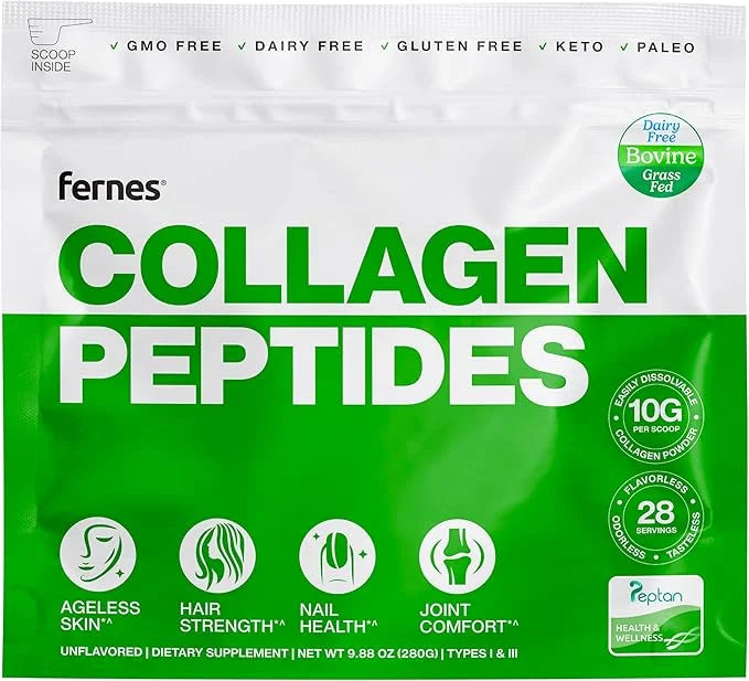 Hydrolyzed Collagen Peptides Supplement for Women 28 Servings, 9.88 oz,