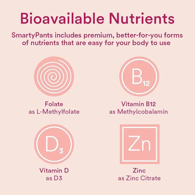 SmartyPants Teen Girl Multivitamin Gummies: Omega 3 Fish D3, B12, B12, Vitamin 120 Count (30 Day