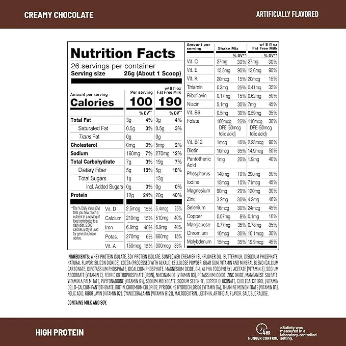 SlimFast High Protein Meal Replacement Powder, Advanced Nutrition Smoothie Mix with Vitamin and Mineral Blend, Gluten Free...