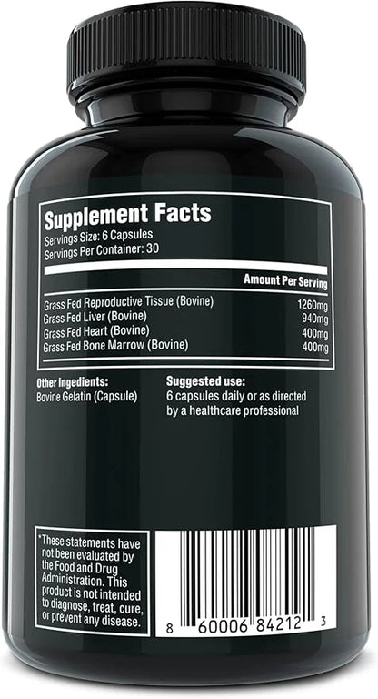 The Fittest Queen Supplement - Supports Hormone Balance, Fertility, Performance and Energy for Women - Grass fed Bovine Ov...