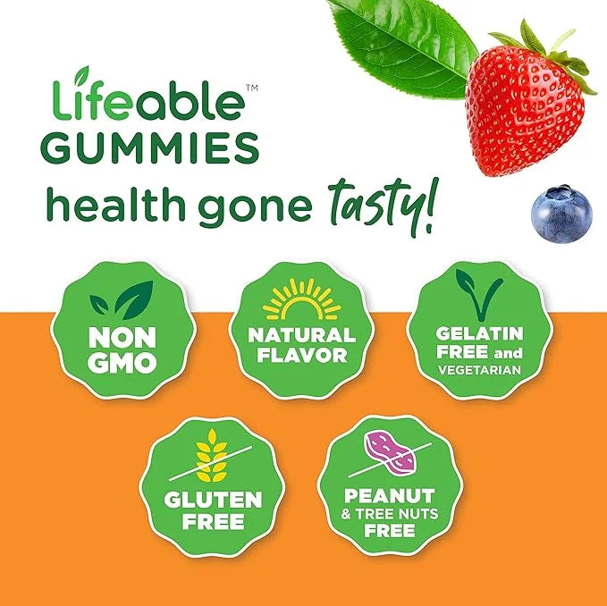 Lifeable Prebiotic Fiber Supplement Gummies 5g 90 Gummies 45 Doses