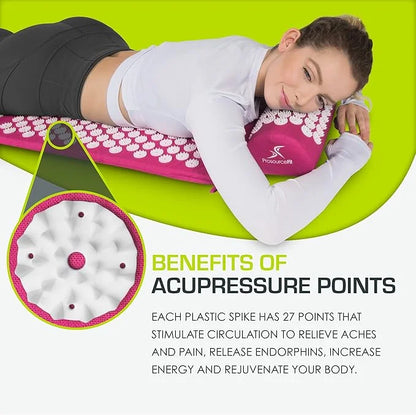 ProsourceFit Acupressure Mat and Pillow Set