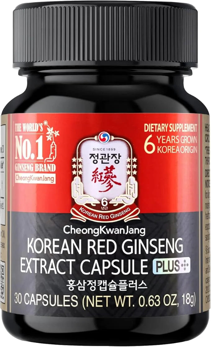 CheongKwanJang Korean Red Ginseng Extract Capsules -All-in-1 Focus 30 Capsules