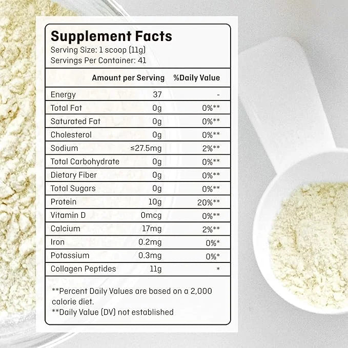 Collagen Peptides Powder for Women Hydrolyzed 1Lb